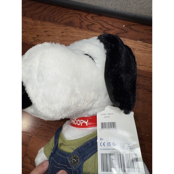 NWT Build A Bear Snoopy Peanuts Stuffed Animal Plush With Outfit And Collar - Picture 8 of 8